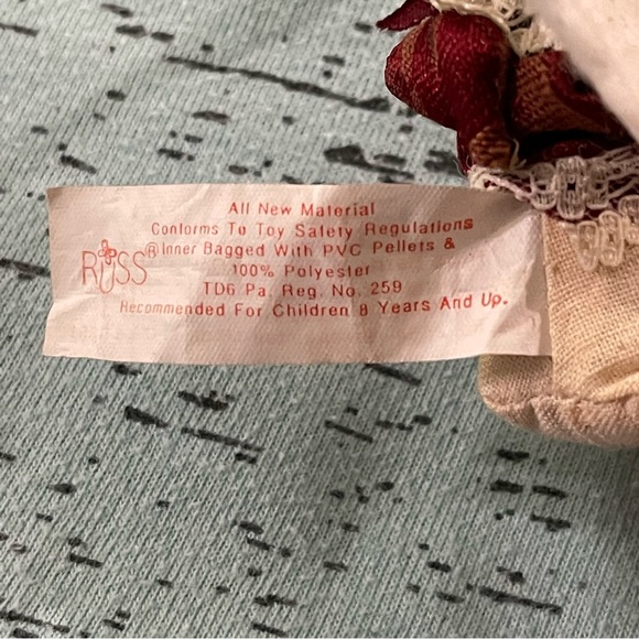 Russ Berrie Cat small stuffed ornament Vintage - Picture 7 of 7